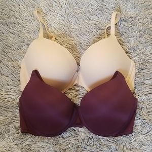 VS PINK wear everywhere push-up bras